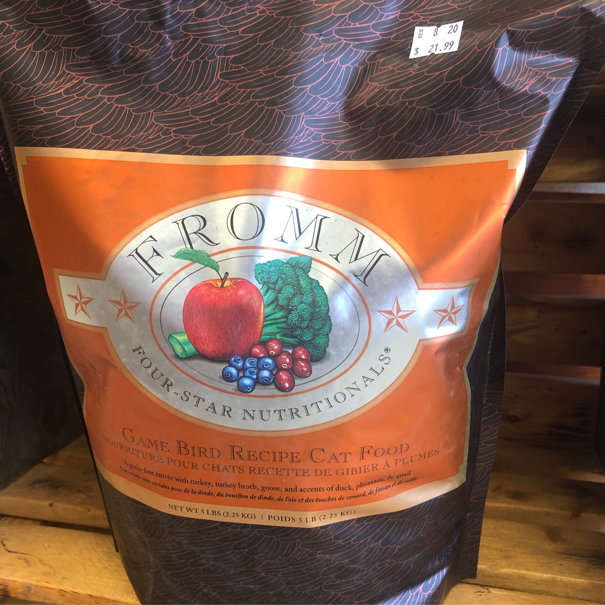 Fromm Cat Game Bird 4lb Canine Acres Bakery Deli